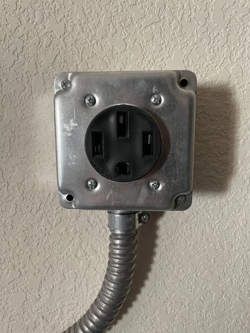 NEMA 14-50 outlet installed for Electrical Panel Upgrade in Newberry